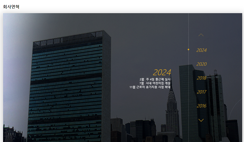 회사연혁 게시판