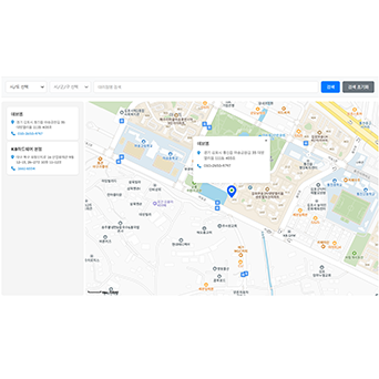 대리점 찾기 (지점 찾기) 게시판 스킨