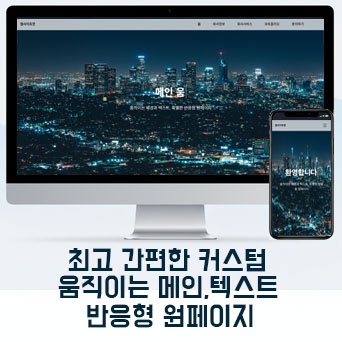 [홈페이지나라] 회사소개/반응형 원페이지/랜딩페이지/웹에이전시/에이전시/포트폴리오