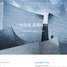 풀반응형 웹사이트 OP01