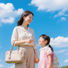 빛나는 모녀의 순간